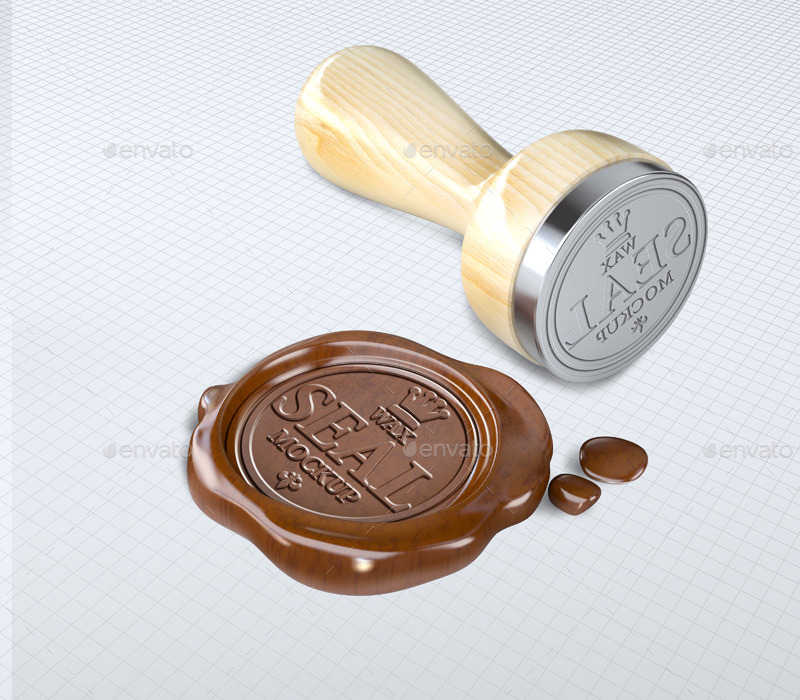 Wax Seal Stamp Mock-up, Graphics | GraphicRiver